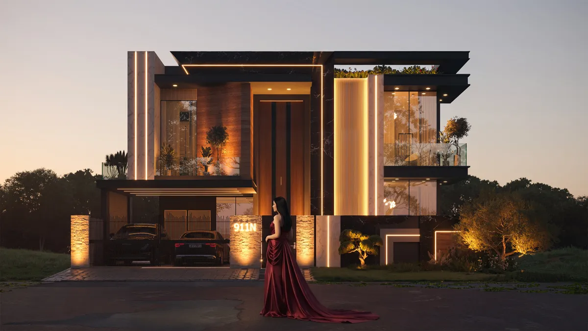 Janan Manzil architectural design &mdash; 1 Kanal house project